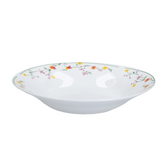 Plato hondo de cristal 9" flores